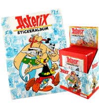 Egmont Ehapa Asterix Sticker - Album + Display mit 50 Tüten