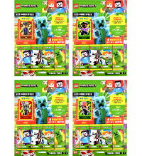 Lego Minecraft Serie 1 Trading Cards - Alle 4 Eco-Multipacks