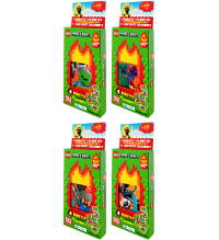 Lego Minecraft Serie 3 On Fire Trading Cards - Alle 4 Eco-Blister