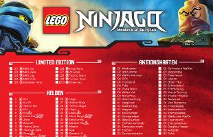 Lego Ninjago Serie 1 TCG Karten-Übersicht