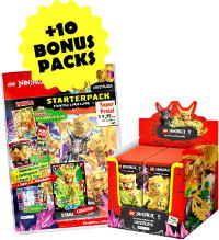 Lego Ninjago Serie 8 Trading Cards - Starterpack + Display mit 50 Tüten + 10 Bonus Packs