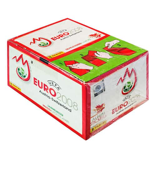 Panini EM Euro 2008 Display Box Rot Vorderansicht