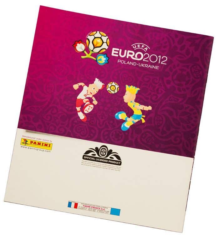 Panini EM Euro 2012 Album Version Frankreich Rückseite