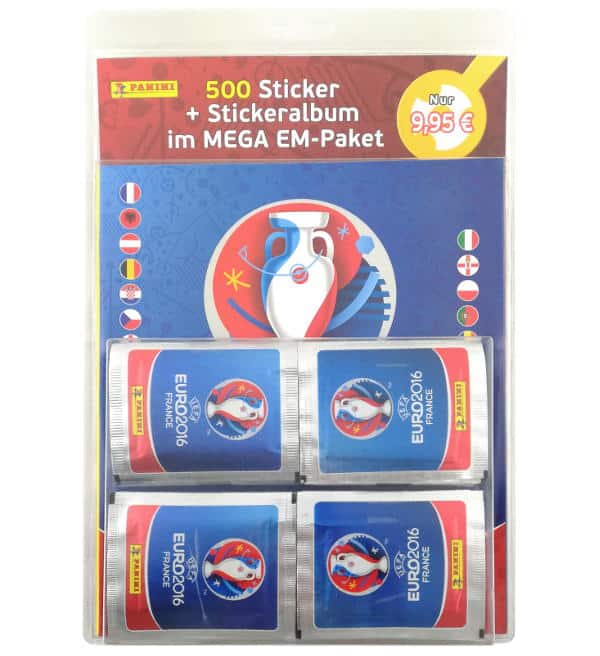Panini EURO 2016 Sticker - Mega Pack