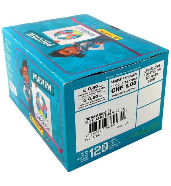Panini EURO 2020 Preview Sticker - 120er Box Preis