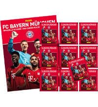 Panini FC Bayern München 2020/2021 Sticker + Cards - Album + 10 Tüten