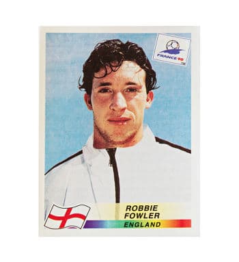Panini WM France 98 Sticker 477 Robbie Fowler vorne