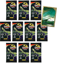 Panini Jurassic 30th Anniversary Trading Cards - 10 Booster + 1 LE Card