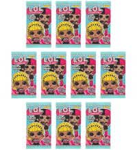 Panini LOL Surprise Glitter N Glow Trading Cards - 10 Booster