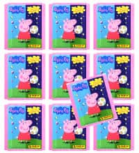 Panini Peppa Pig Spiele mit Gegensätzen - Sticker + Cards - 10 Tüten