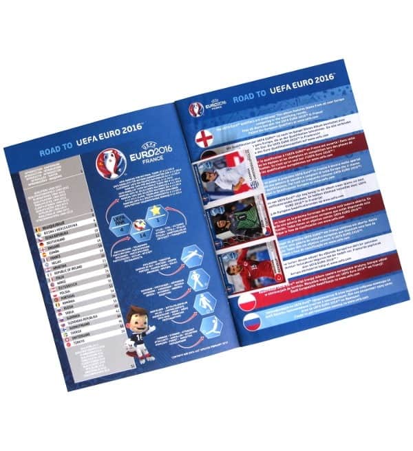 Panini Road to Euro 2016 Sticker Album Inhaltsverzeichnis