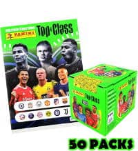 Panini Top Class 2022 Sticker - Album + Display mit 50 Tüten