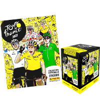Panini Tour de France 2023 Sticker - Album + 1 Display mit 36 Tüten