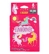 Panini Unicorns Sticker + Cards 2023 - Eco-Blister (=8 Tüten + 1 LE Card)