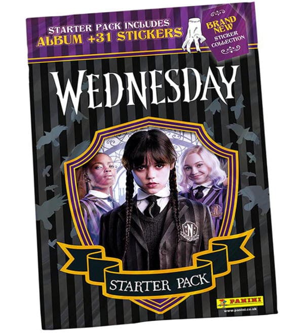 Álbum De Pegatinas Panini WEDNESDAY HALLOWEEN - 180 Cromos De La Serie, Coleccionable Para Fans