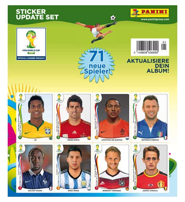 Panini WM Brasil 2014 Update Set - 71 Sticker