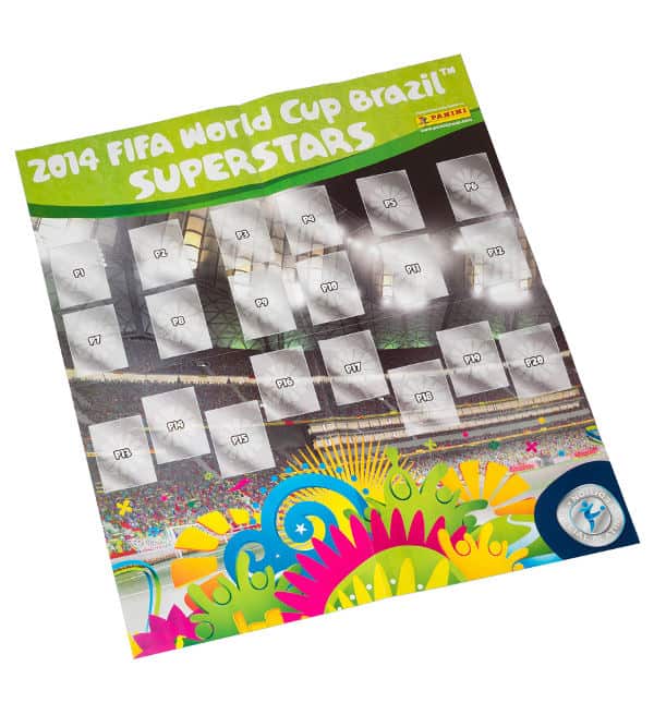 Panini WM Brazil 2014 Sticker- Sammelalbum Swiss Edition Poster Vorderseite