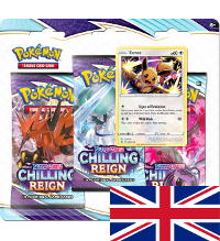 Pokemon Chilling Reign - 3-Pack-Blister Eevee ENGLISCH