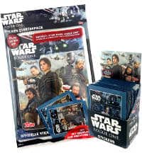 Topps Star Wars Rogue One Sticker - Starterpack + Display mit 50 Tüten